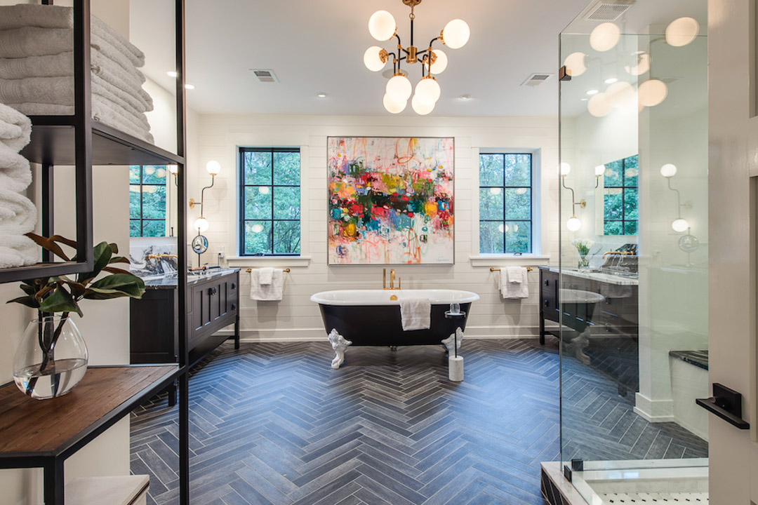 Philadelphia Design Home 2019 services - bathroom with custom tile and tub